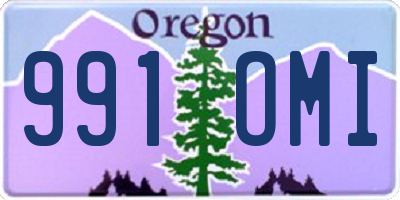 OR license plate 991OMI