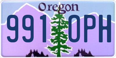 OR license plate 991OPH