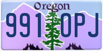 OR license plate 991OPJ