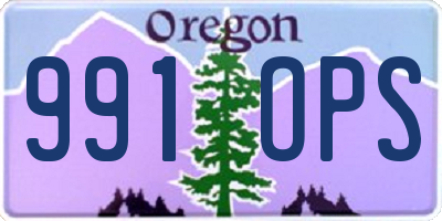 OR license plate 991OPS
