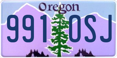 OR license plate 991OSJ