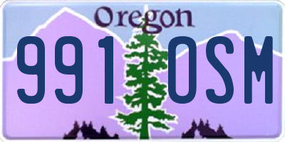 OR license plate 991OSM