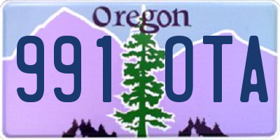 OR license plate 991OTA