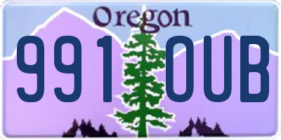 OR license plate 991OUB