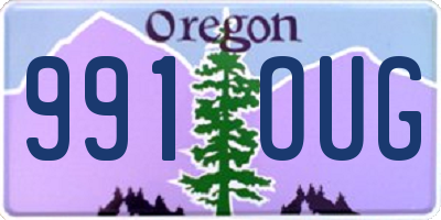 OR license plate 991OUG