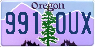 OR license plate 991OUX