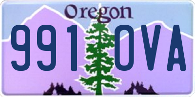 OR license plate 991OVA