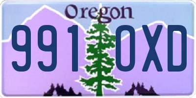 OR license plate 991OXD
