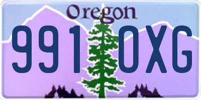 OR license plate 991OXG
