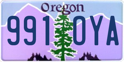 OR license plate 991OYA