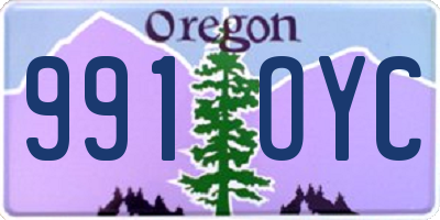OR license plate 991OYC