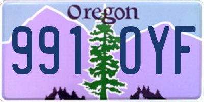 OR license plate 991OYF