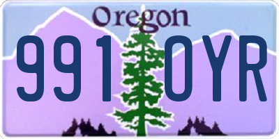 OR license plate 991OYR