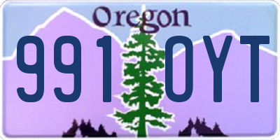 OR license plate 991OYT
