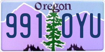 OR license plate 991OYU
