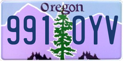 OR license plate 991OYV