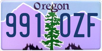 OR license plate 991OZF