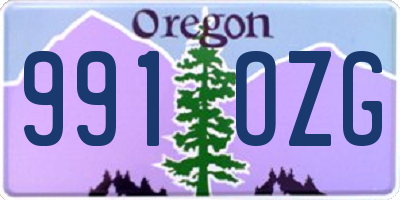 OR license plate 991OZG