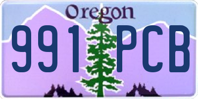 OR license plate 991PCB