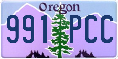 OR license plate 991PCC
