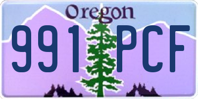 OR license plate 991PCF