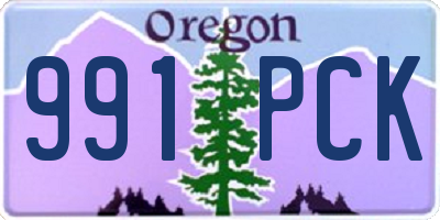 OR license plate 991PCK