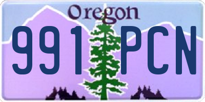 OR license plate 991PCN