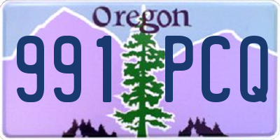 OR license plate 991PCQ