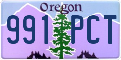 OR license plate 991PCT