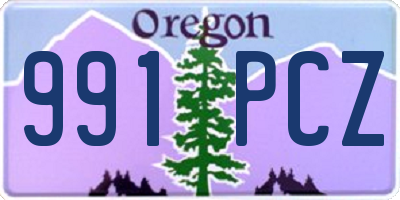 OR license plate 991PCZ