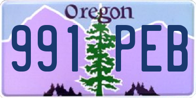 OR license plate 991PEB