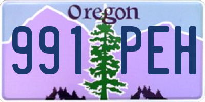 OR license plate 991PEH