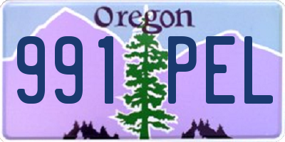 OR license plate 991PEL