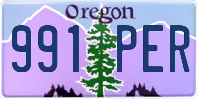 OR license plate 991PER