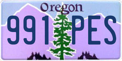 OR license plate 991PES