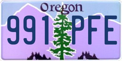 OR license plate 991PFE