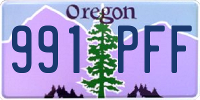 OR license plate 991PFF