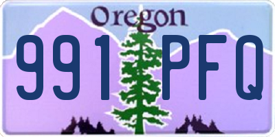 OR license plate 991PFQ