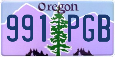 OR license plate 991PGB