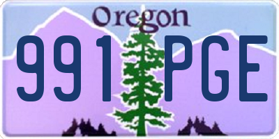 OR license plate 991PGE