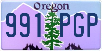 OR license plate 991PGP