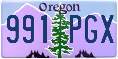 OR license plate 991PGX