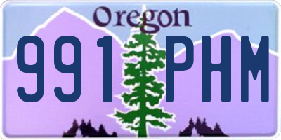 OR license plate 991PHM