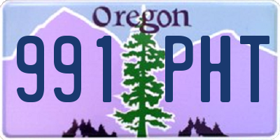 OR license plate 991PHT
