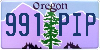 OR license plate 991PIP