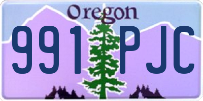 OR license plate 991PJC