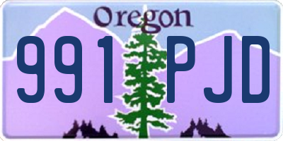 OR license plate 991PJD