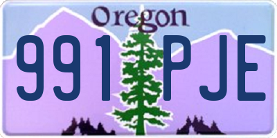 OR license plate 991PJE