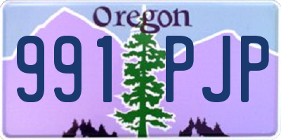 OR license plate 991PJP