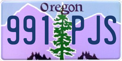 OR license plate 991PJS